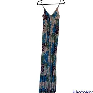 Lani Floral Print Maxi Dress Large